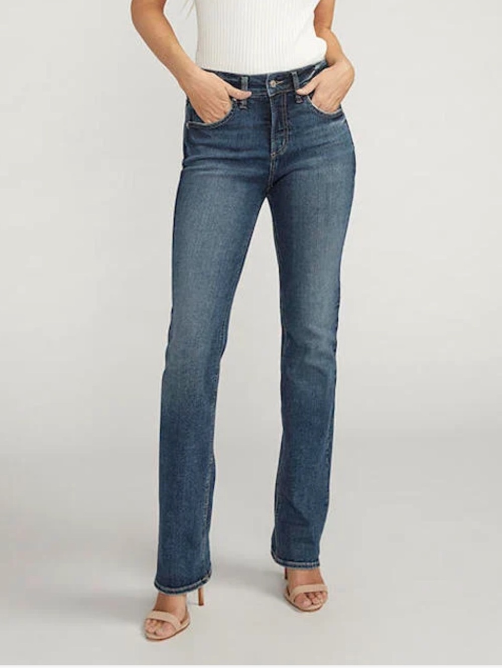 Silver Jeans Avery Slim Boot Bootcut Jeans Womens size 34 Flare Western denim